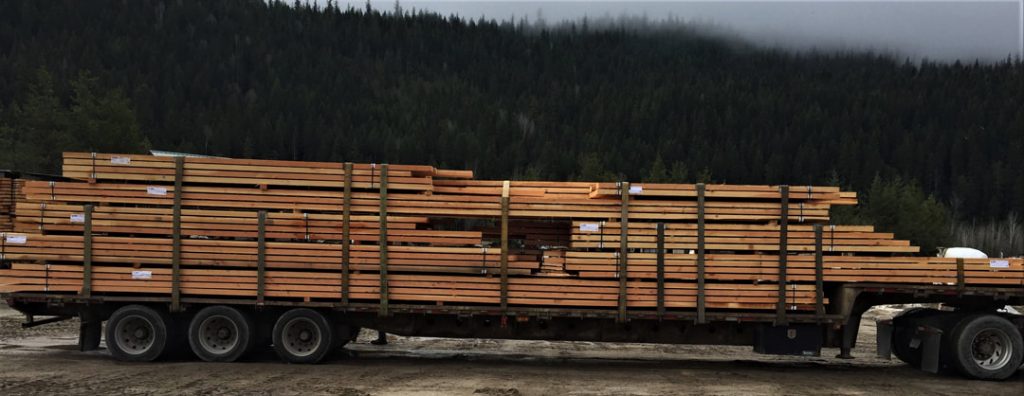 Mill-direct timber load ready for delivery